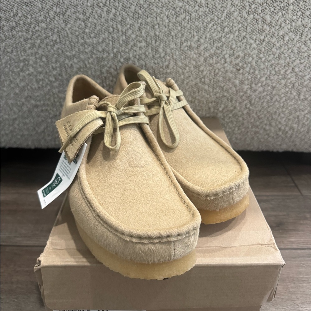 NWB Clarks Original Wallabee Men’s Maple hair Shoes Size 10.5